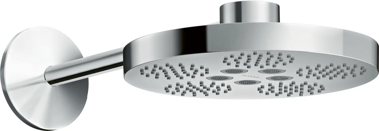 Hansgrohe AXOR One Kopfbrause 280 2jet mit Brausearm Chrom, 389 mm Arm, PowderRain & Rain Strahl, DN15 Anschluss Hansgrohe AXOR One Kopfbrause 280 2jet mit Brausearm Chrom, 389 mm Arm, PowderRain & Rain Strahl, DN15 Anschluss