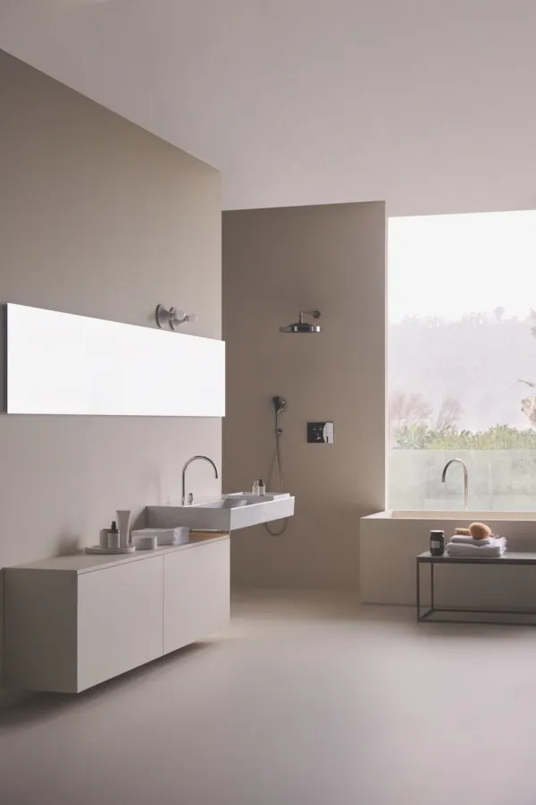 Waschbecken „Solos“ 121,5 × 51,5 × 12,5 cm, Hahnlochposition links in Weiß Waschbecken „Solos“ 121,5 × 51,5 × 12,5 cm, Hahnlochposition links in Weiß