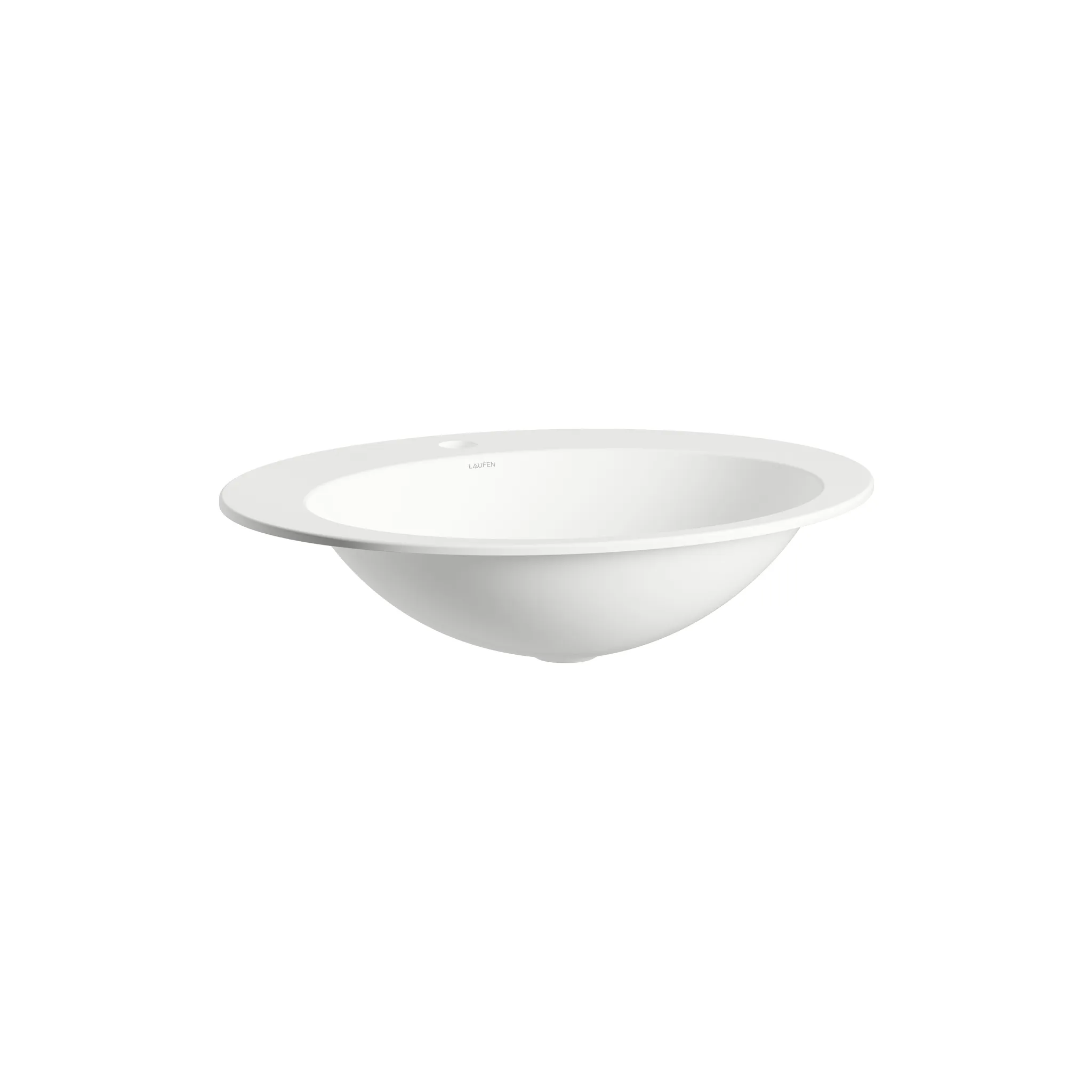 Laufen Einbauwaschtisch FORM glasierter Stahl oval ohne Überlauf, 600 x 500 x 150 mm in weiß Laufen Einbauwaschtisch FORM glasierter Stahl oval ohne Überlauf, 600 x 500 x 150 mm in weiß