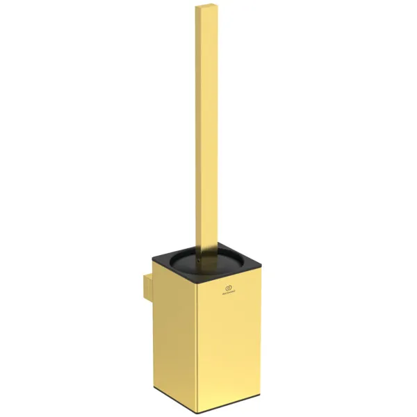 Ideal Standard WC-Bürstengarnitur Conca Cube, eckig, Brushed Gold