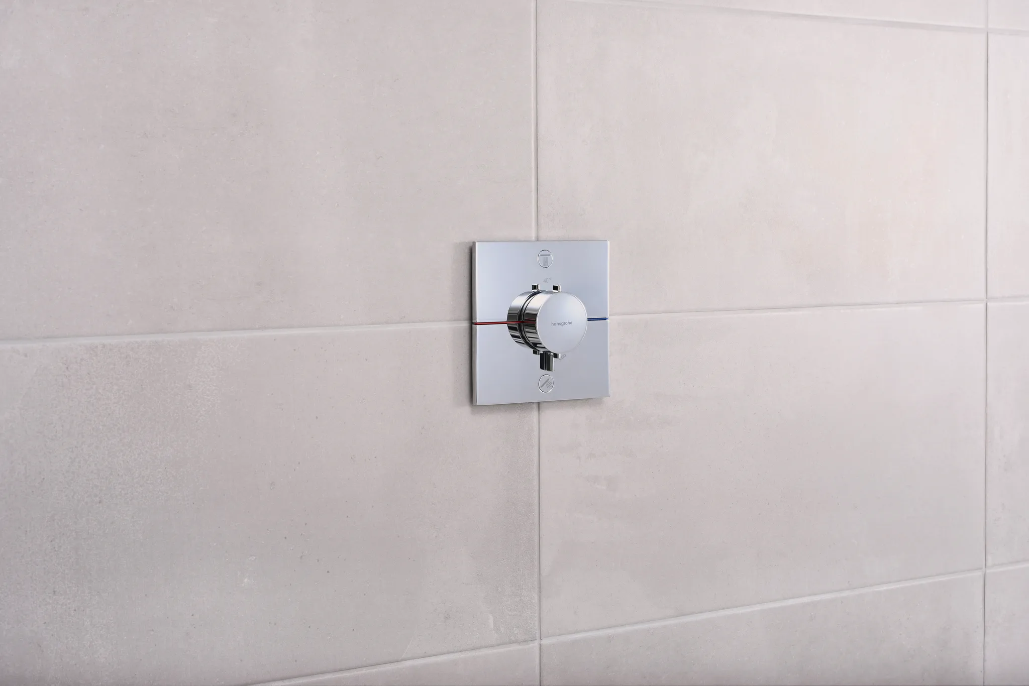 ShowerSelect Comfort E Thermostat Unterputz für 2 Verbraucher Chrom