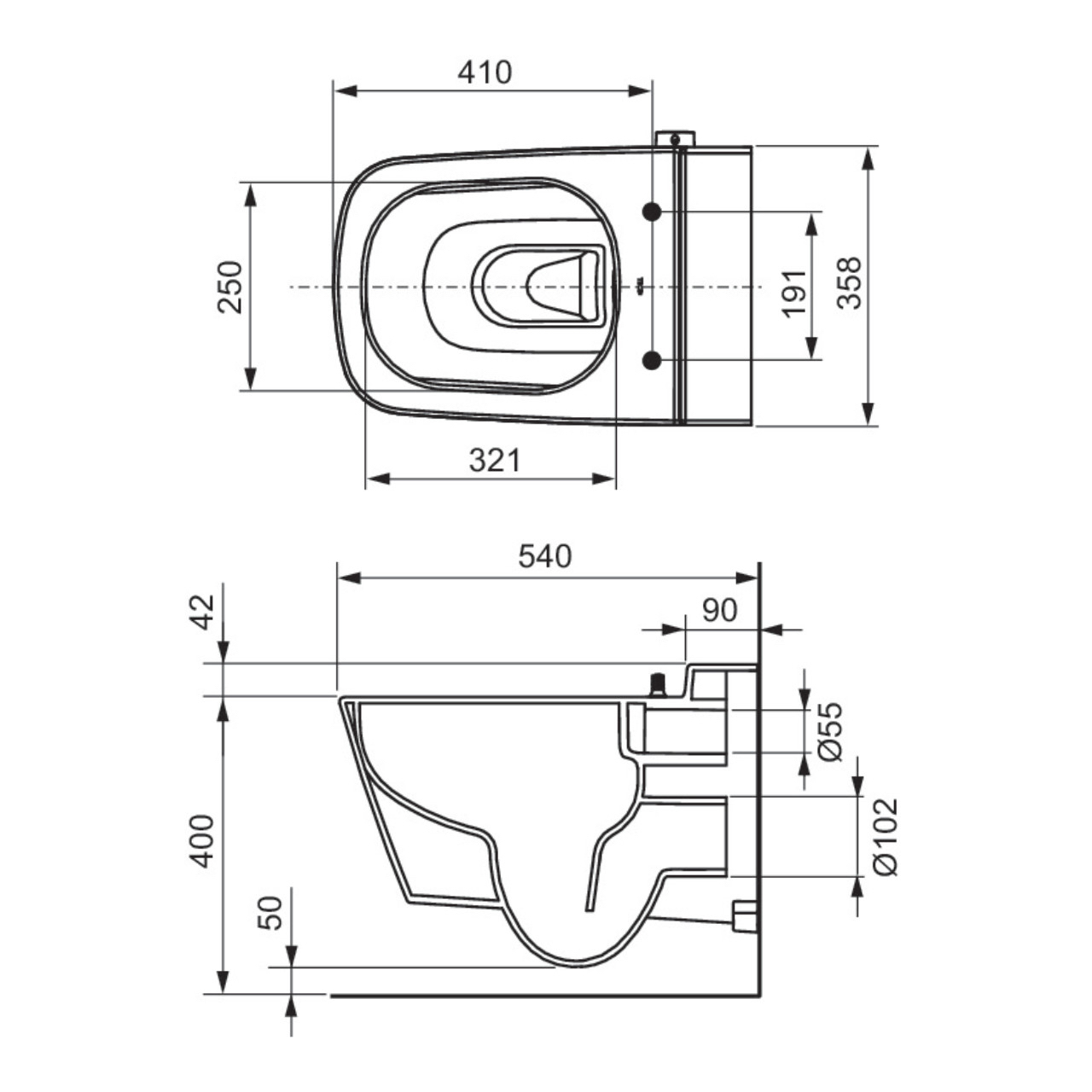Set Dusch-WC TECEone, spülrandlos, mit Duschfunktion inkl. WC-Sitz mit Absenkautomatik Set Dusch-WC TECEone, spülrandlos, mit Duschfunktion inkl. WC-Sitz mit Absenkautomatik