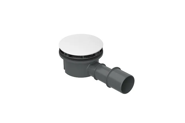 Compact+, seitlich - 0,5 l/s, Ab- und Überlauf, Duschwanne, Duschfläche, 225x115x85 mm, Weiß, Kunststoff