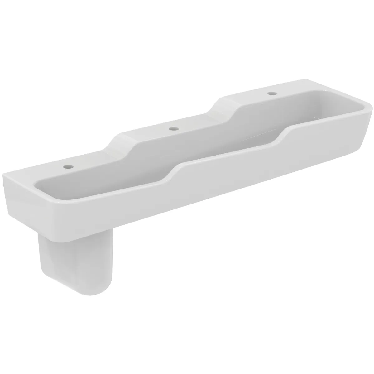 Wandsäule Contour 21 Schools passend zu Reihenwaschtisch S134801 Weiß