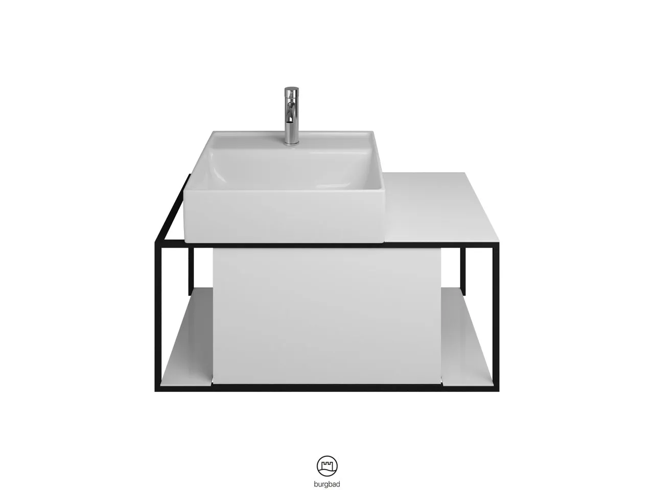 burgbad Badmöbelset „Junit“ Griffleiste, Schwarz eloxiert, in Eiche Dekor Cashmere burgbad Badmöbelset „Junit“ Griffleiste, Schwarz eloxiert, in Eiche Dekor Cashmere