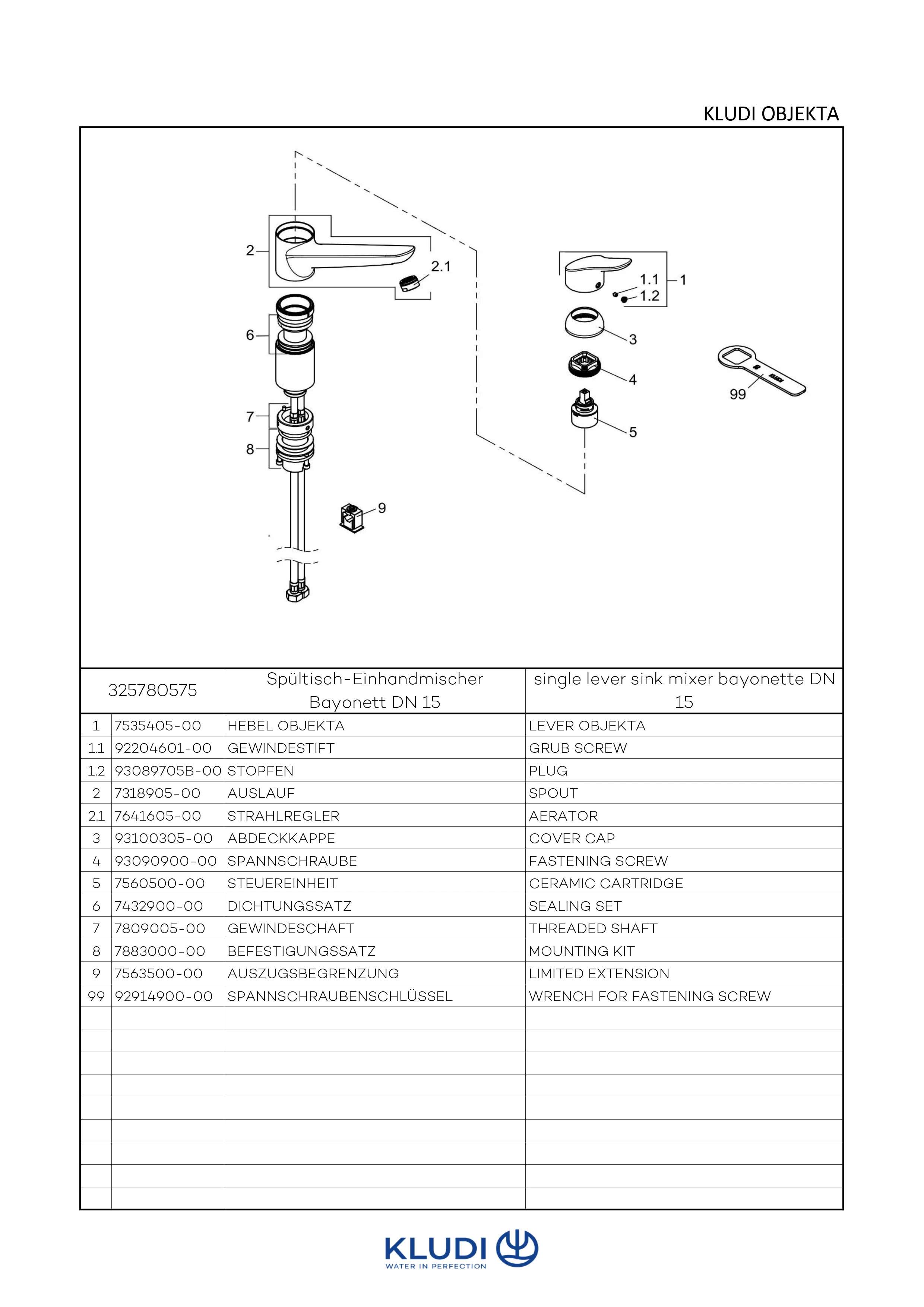 OBJEKTA SPTBajonettEHM DN 10 UnterfensterMontage chrom OBJEKTA SPTBajonettEHM DN 10 UnterfensterMontage chrom