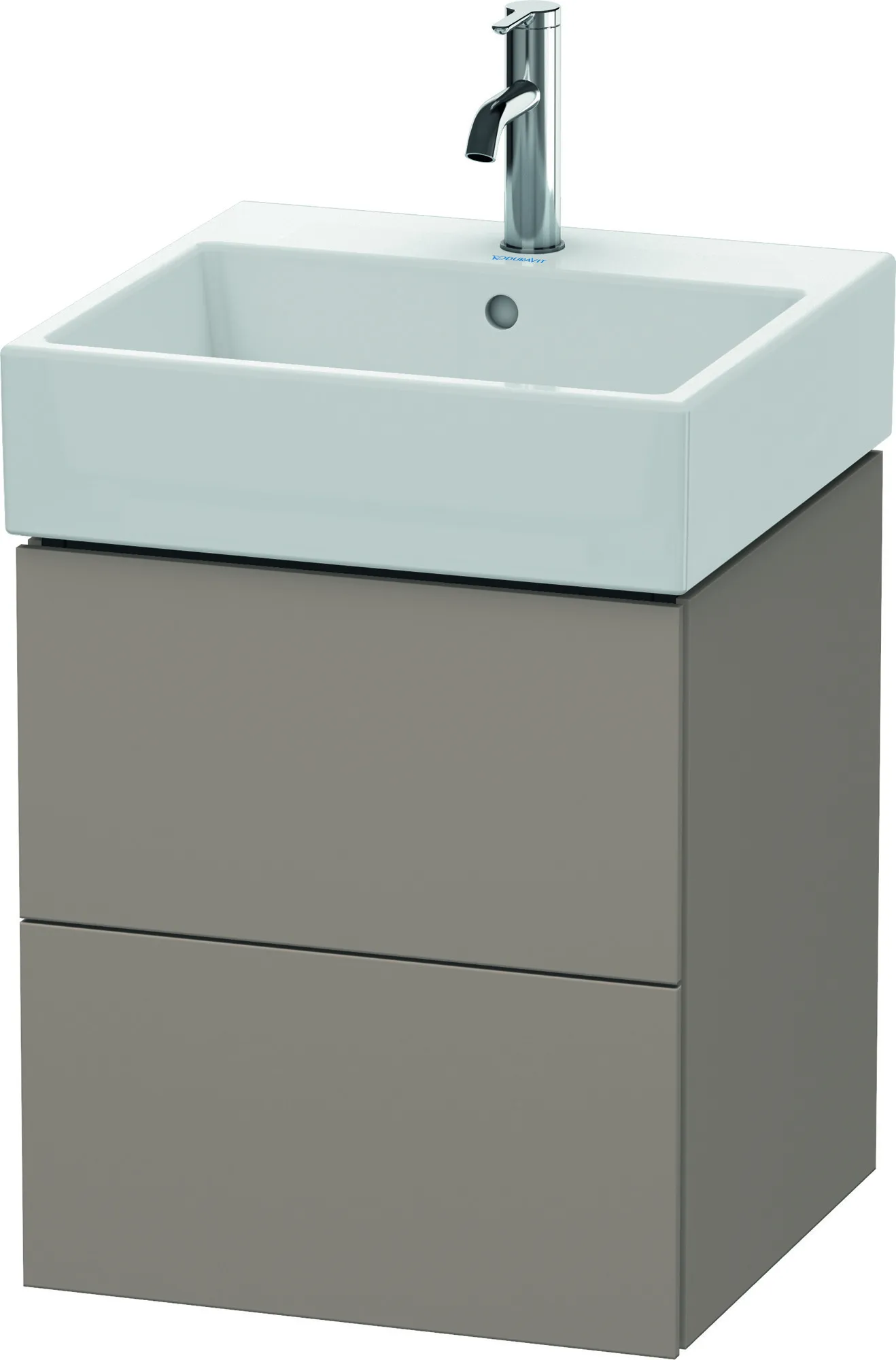 Duravit Waschtischunterschrank wandhängend „L-Cube“ 48,4 × 54,4 × 45,9 cm Basalt Matt Duravit Waschtischunterschrank wandhängend „L-Cube“ 48,4 × 54,4 × 45,9 cm Basalt Matt