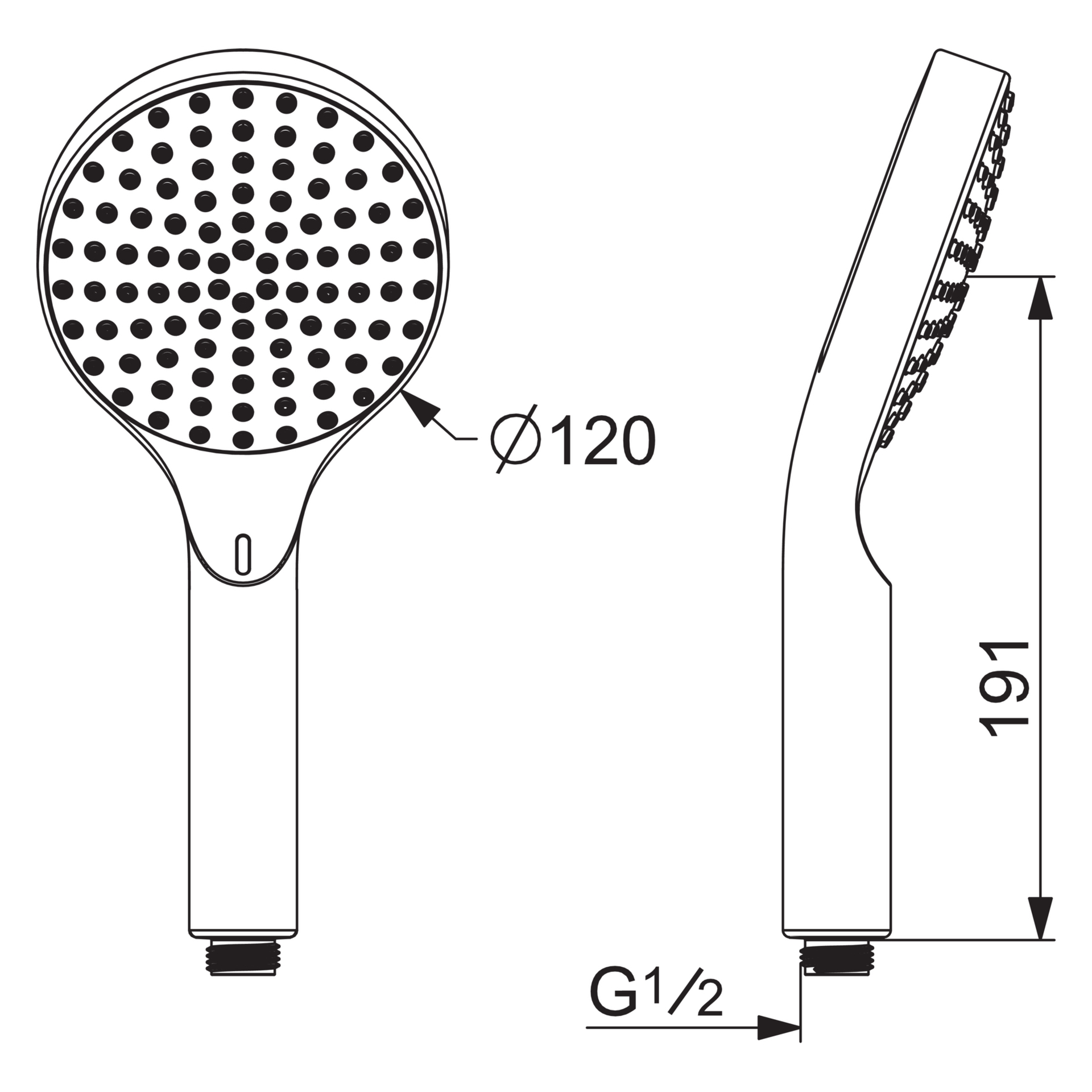 HA Handbrause HANSAACTIVEJET Digital 8431 1-strahlig Bluetooth Chrom/Hellgrau