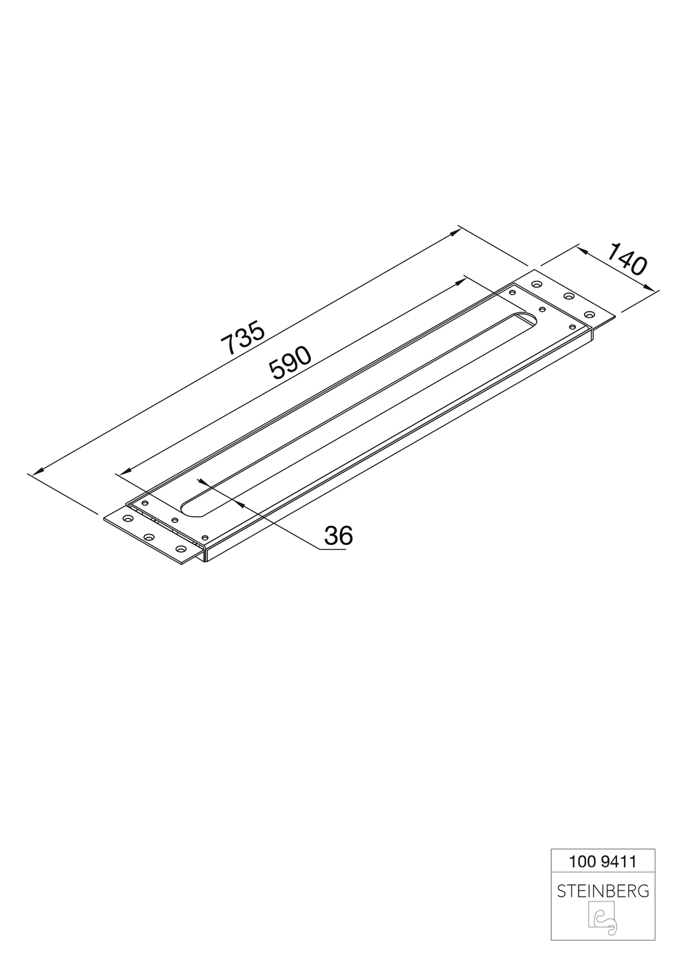 Steinberg Serie 100 Montageplatte Steinberg Serie 100 Montageplatte