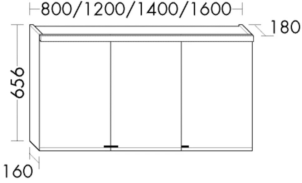Spiegelschrank Sys30 von burgbad - 1400 mm breit, 656 mm hoch, 180 mm tief mit LED-Beleuchtung und Glasböden Spiegelschrank Sys30 von burgbad - 1400 mm breit, 656 mm hoch, 180 mm tief mit LED-Beleuchtung und Glasböden