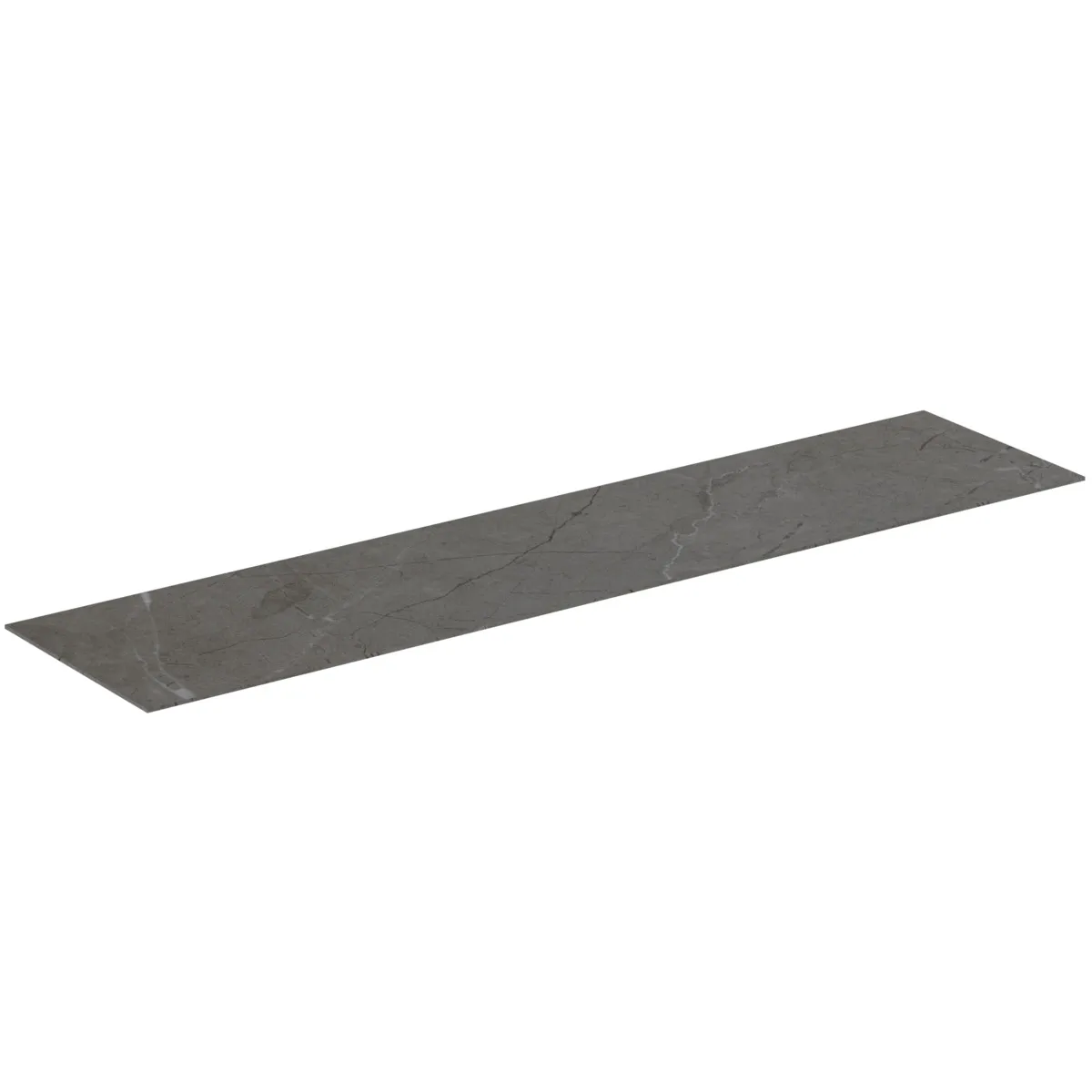 Waschtischplatte Conca, aus Keramik, 1587x373x6mm, Marmor Noir Desir Waschtischplatte Conca, aus Keramik, 1587x373x6mm, Marmor Noir Desir