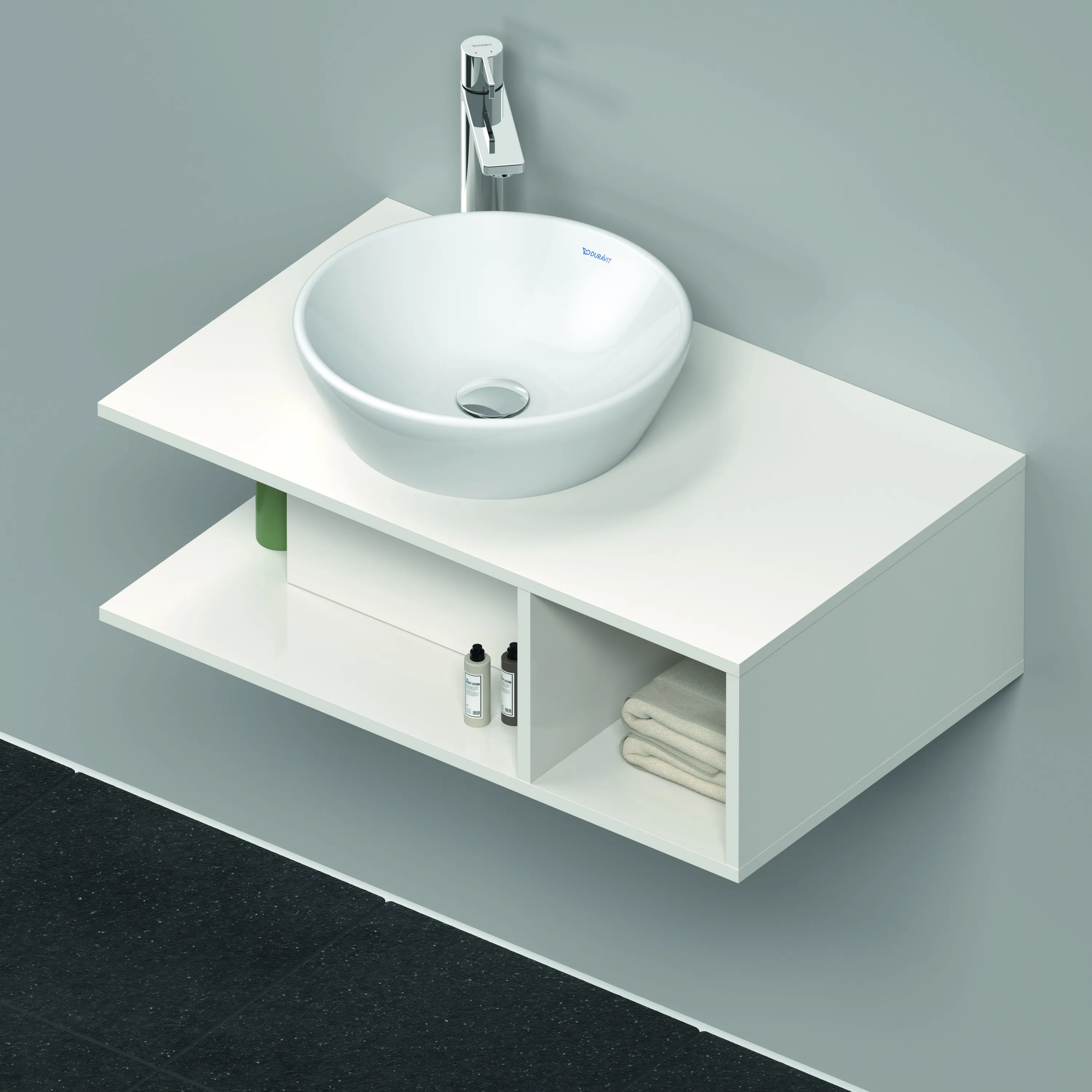 Duravit Waschtischunterschrank wandhängend „D-Neo“ 80 × 26 × 48 cm Weiß Hochglanz Duravit Waschtischunterschrank wandhängend „D-Neo“ 80 × 26 × 48 cm Weiß Hochglanz