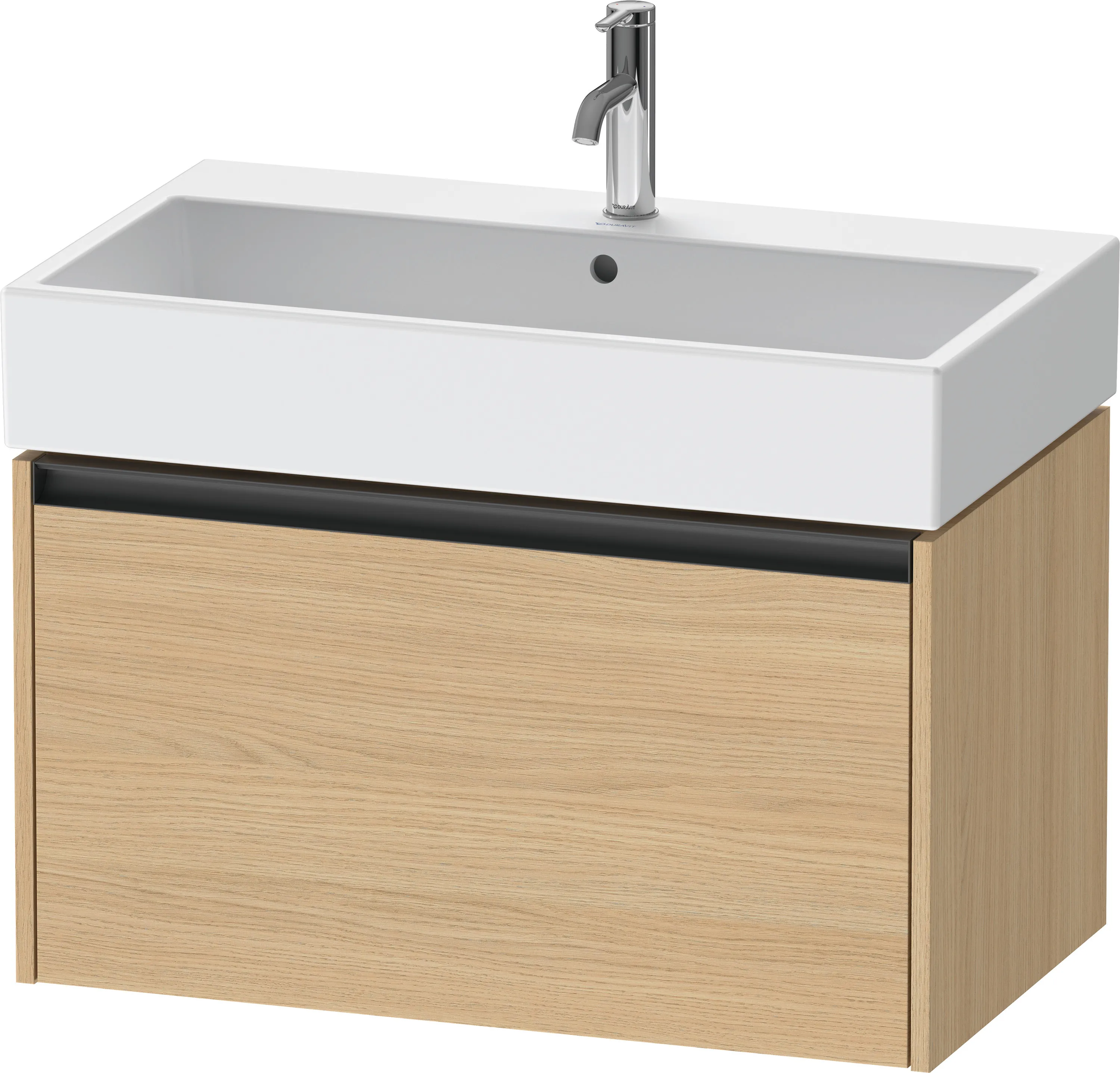 Duravit Waschtischunterschrank wandhängend „Ketho.2“ 78,4 × 44 × 46 cm in Eiche Natur