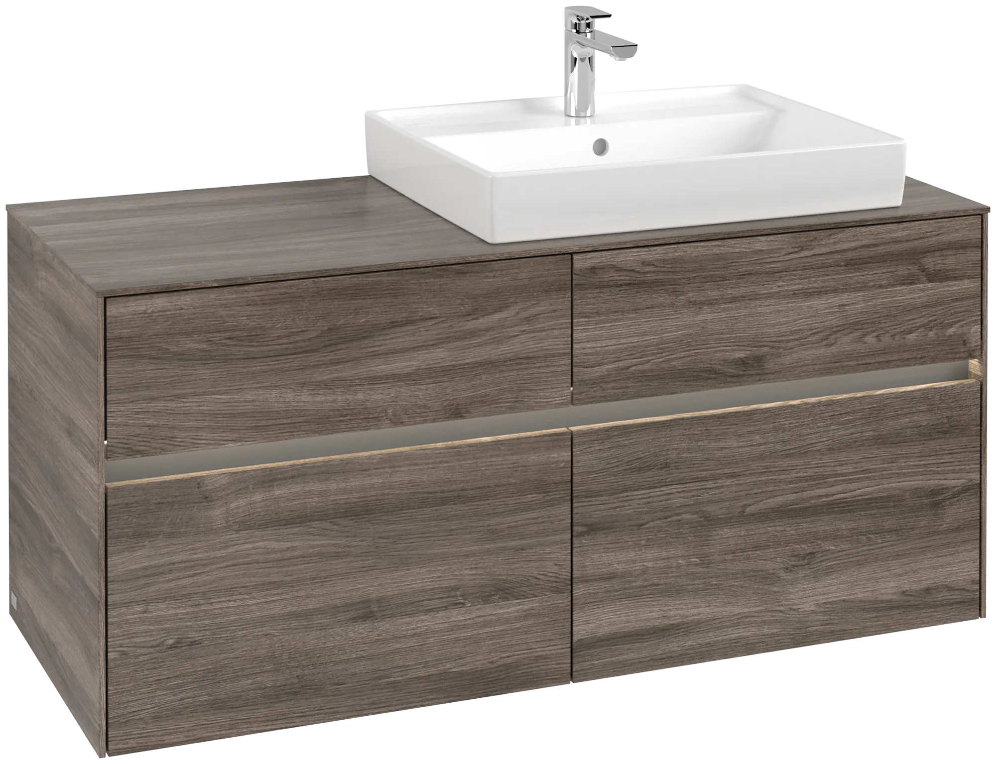 Villeroy & Boch Collaro Waschbeckenunterschrank C083B0, 1200 x 548 x 500 mm, Stone Oak