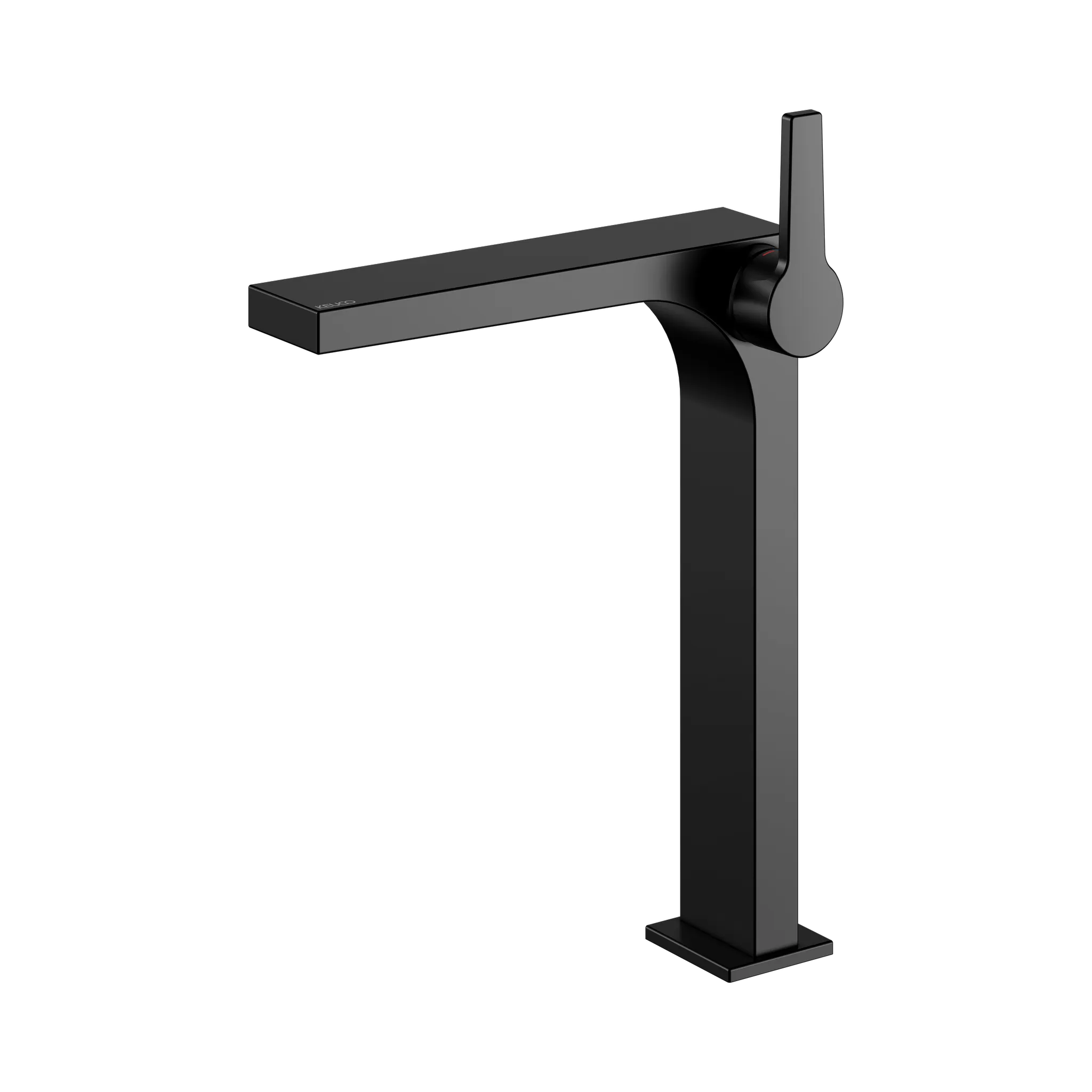 KEUCO EDITION 11 Einhebel-Waschtischmischer 250 ohne Zugstangen-Ablaufgarnitur schwarz matt