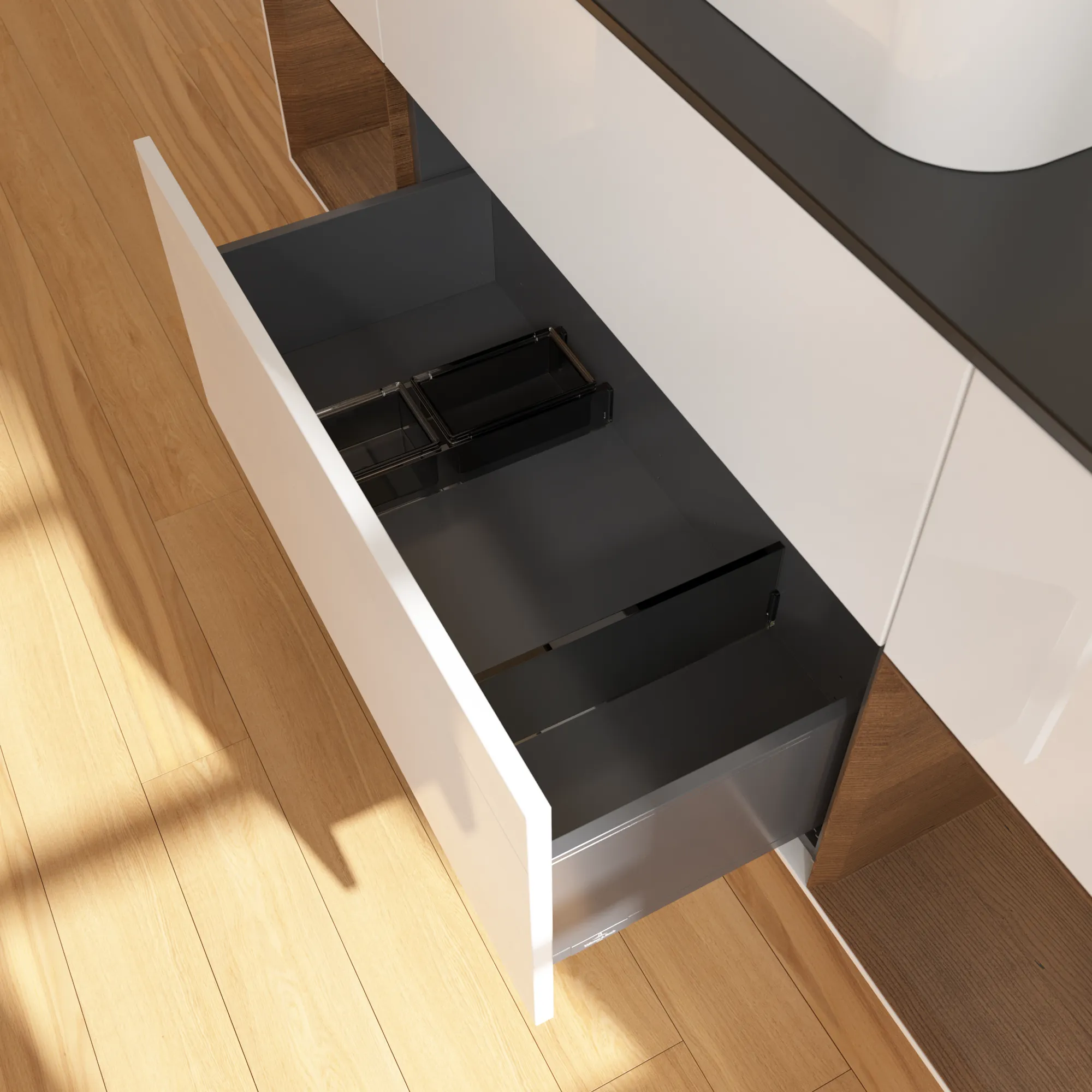 Villeroy & Boch Waschtischunterschrank „Finion“ für Schrankwaschtisch 1600 × 603 × 501 mm Glossy White Lacquer, für Becken mittig