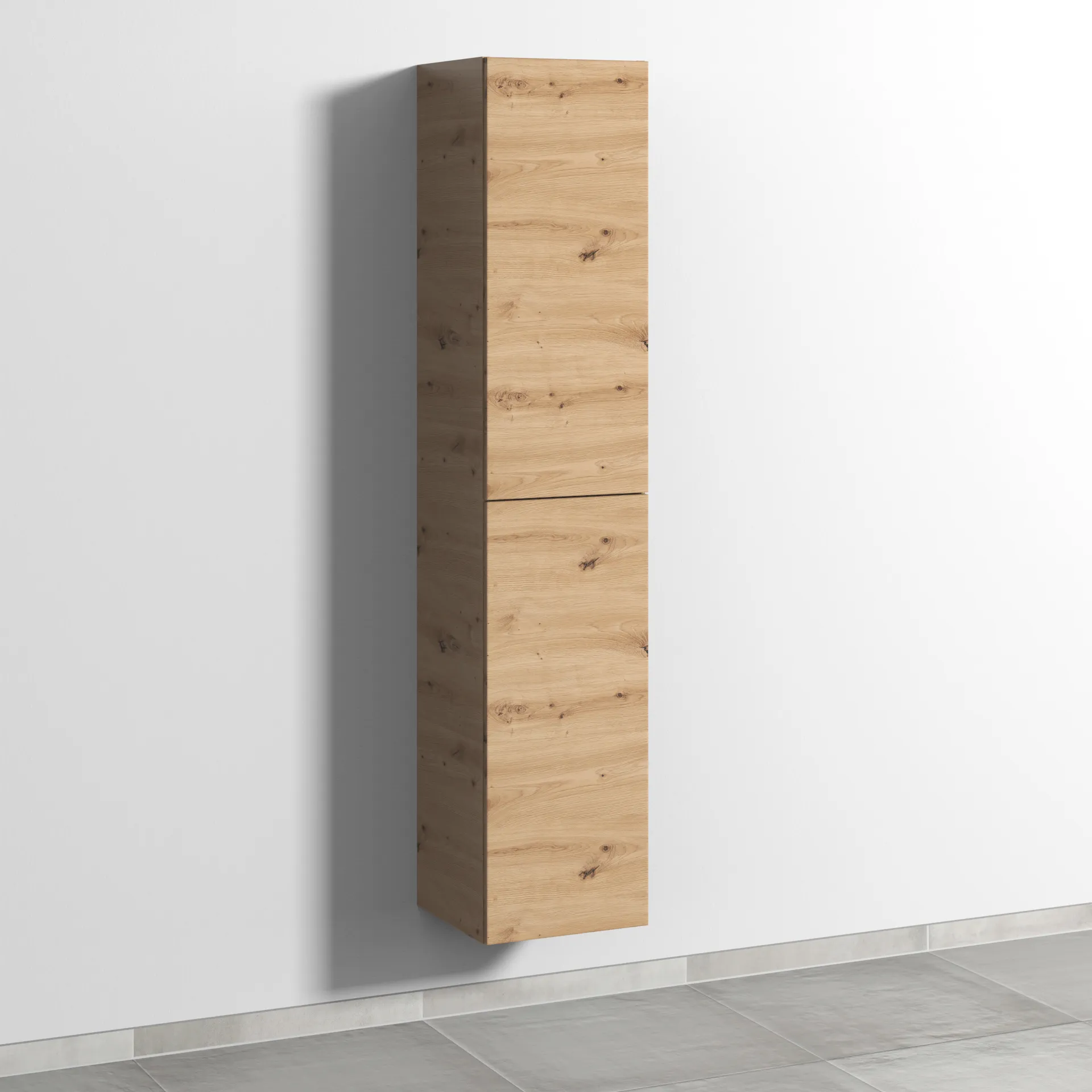 Sanipa Hochschrank „3way“ 350 × 1700 × 345 mm Anschlag rechts, in Eiche Natural-Touch, Anschlag rechts