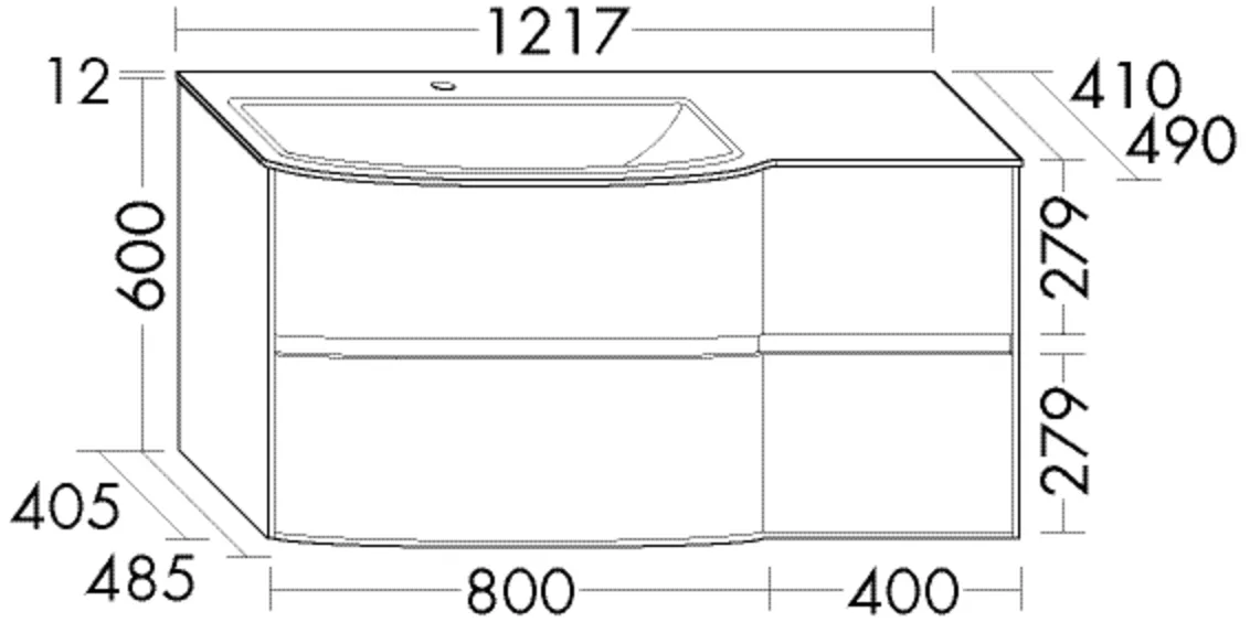 burgbad Waschtischunterschrank „rc40Solitaire“ in Schilf Hochglanz burgbad Waschtischunterschrank „rc40Solitaire“ in Schilf Hochglanz