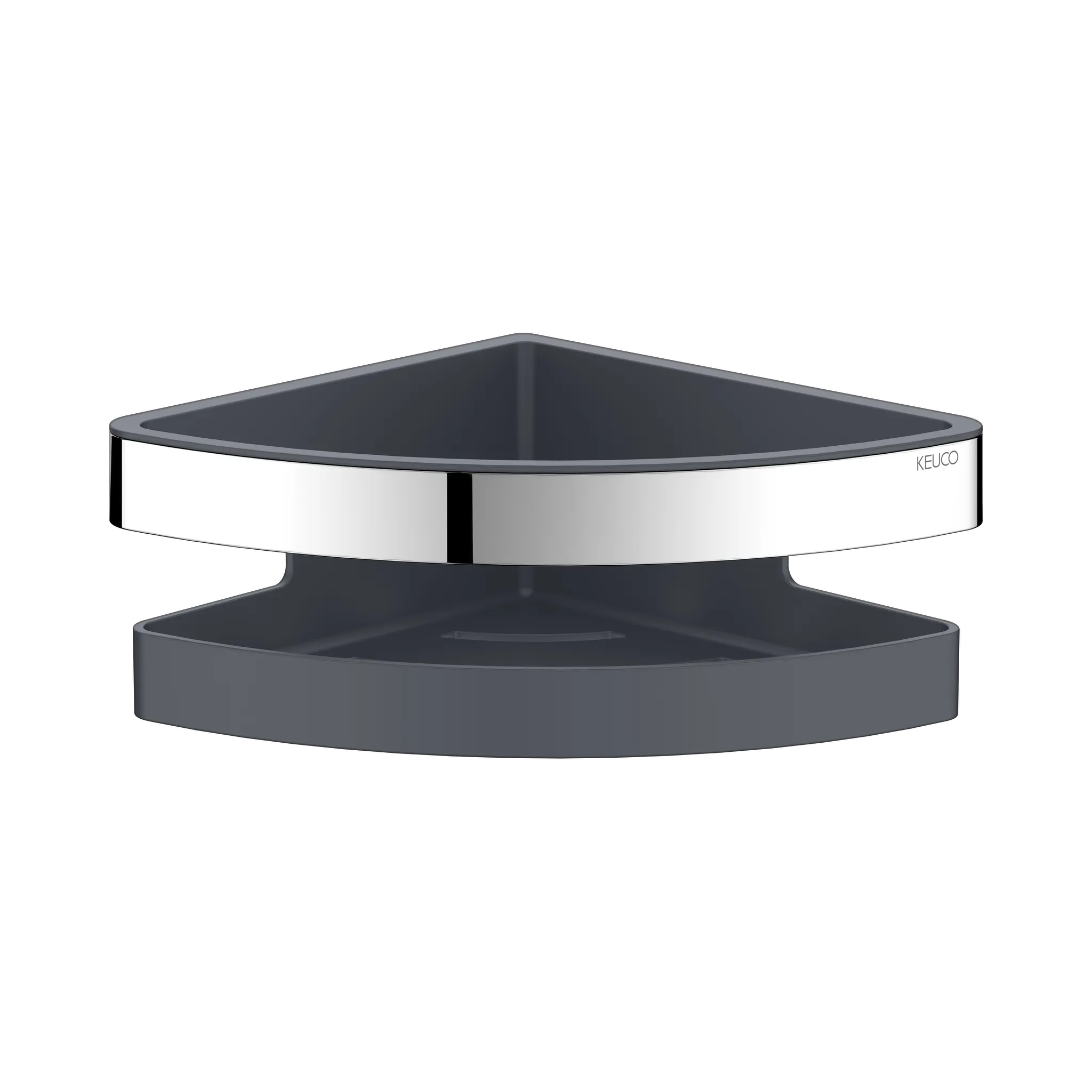 Collection Moll Eckduschkorb Kunststoff-Einsatz anthrazit verchromt Collection Moll Eckduschkorb Kunststoff-Einsatz anthrazit verchromt