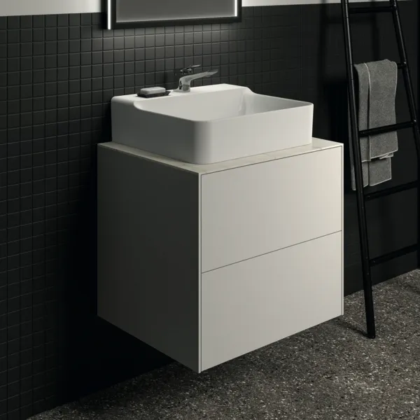 Ideal Standard Waschtischunterschrank „Conca“ 60 × 54 × 50,5 cm Weiß matt lackiert Ideal Standard Waschtischunterschrank „Conca“ 60 × 54 × 50,5 cm Weiß matt lackiert