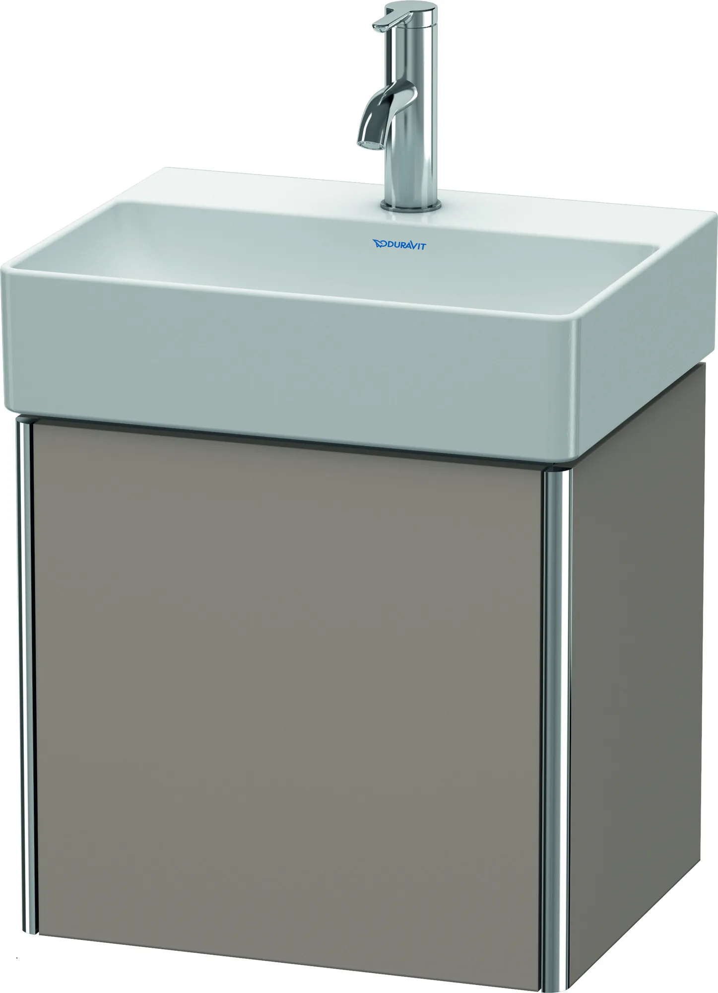 Duravit Waschtischunterschrank wandhängend „XSquare“ 43,4 × 39,7 × 34 cm Basalt Matt