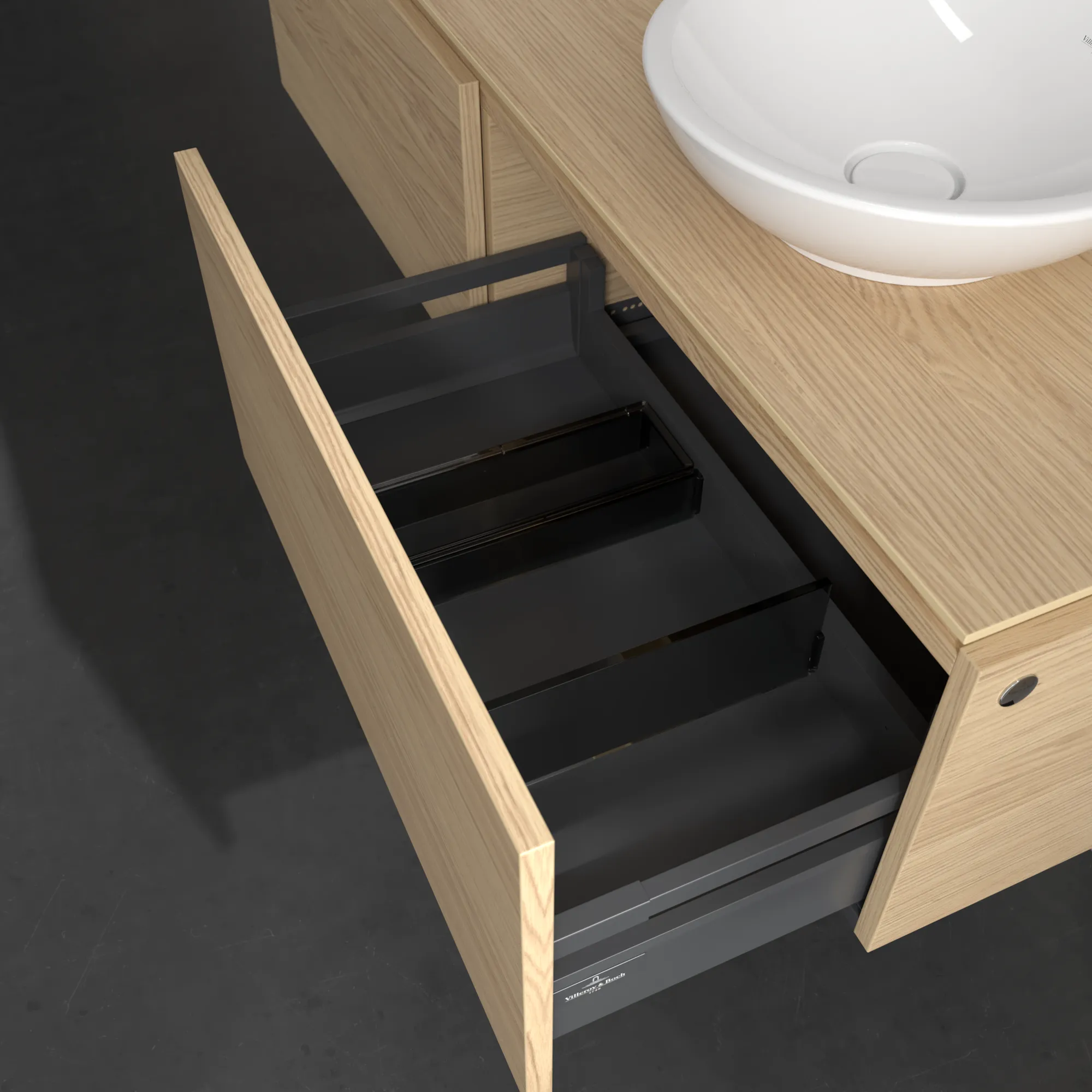 Villeroy & Boch Waschtischunterschrank „Legato“ für Schrankwaschtisch 1400 × 380 × 500 mm Nordic Oak, für links und rechts Villeroy & Boch Waschtischunterschrank „Legato“ für Schrankwaschtisch 1400 × 380 × 500 mm Nordic Oak, für links und rechts
