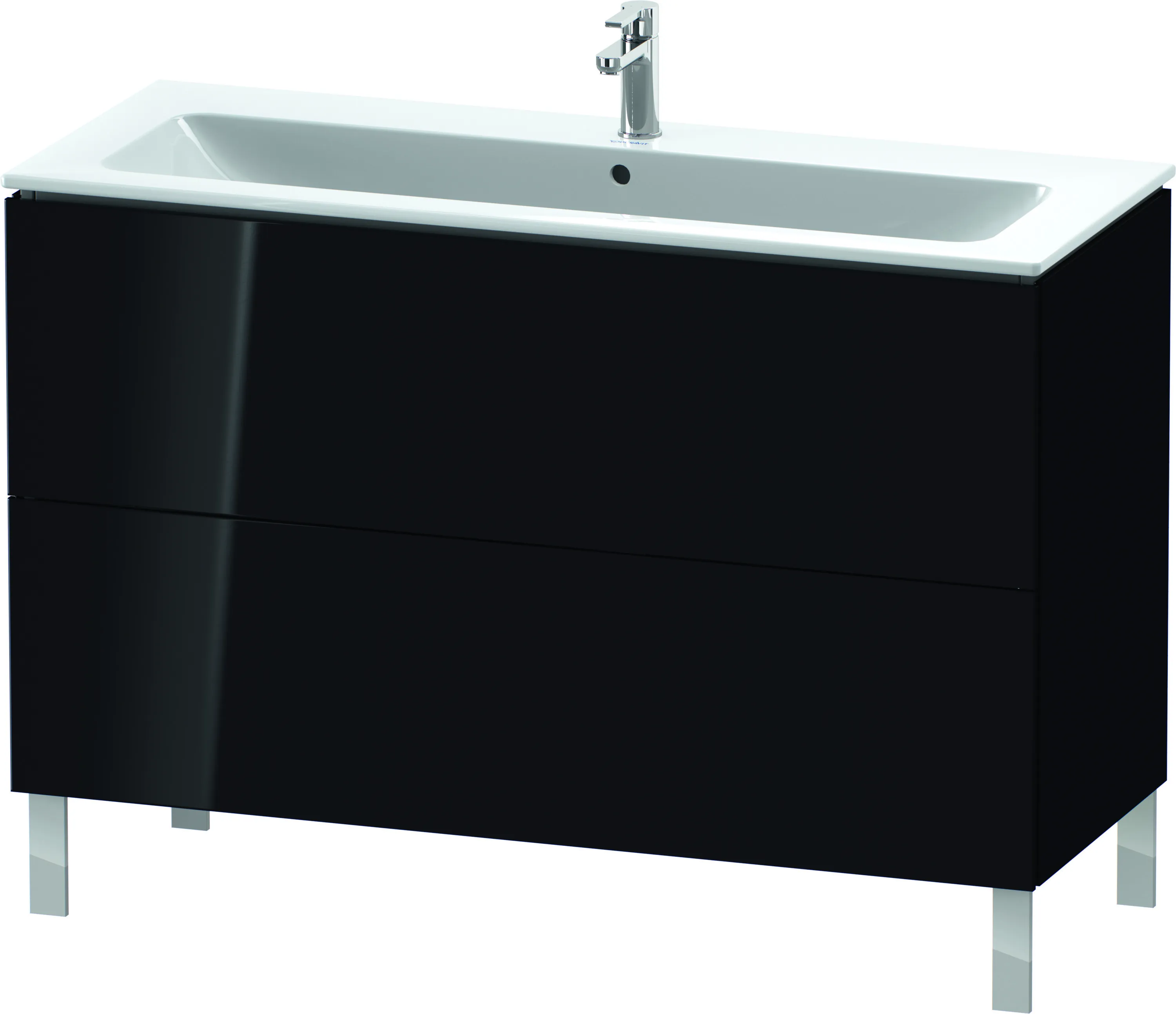 Duravit Waschtischunterschrank bodenstehend „L-Cube“ 122 × 70,4 × 48,1 cm Duravit Waschtischunterschrank bodenstehend „L-Cube“ 122 × 70,4 × 48,1 cm