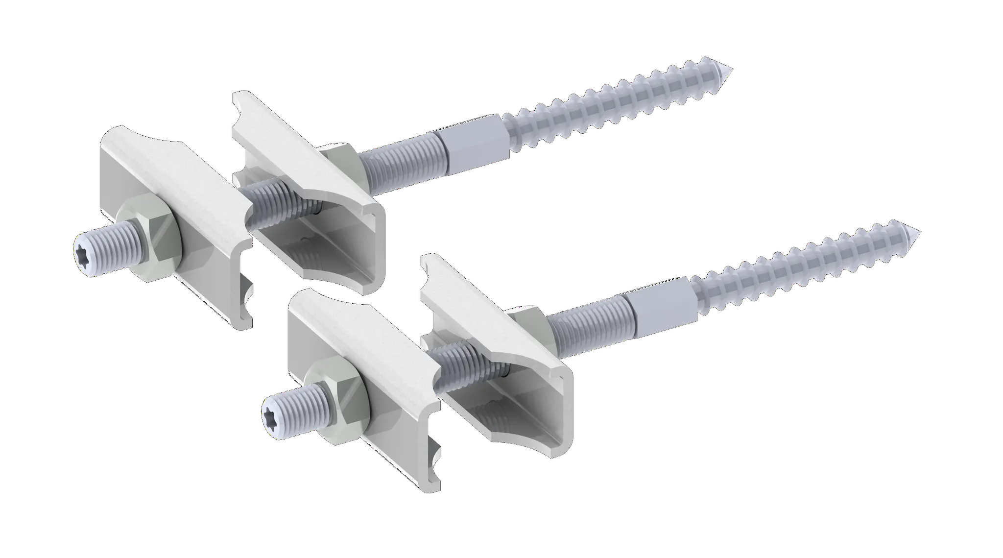 Zubehör Set TSK, 2xTSK130 L=130 mm, RAL 9016