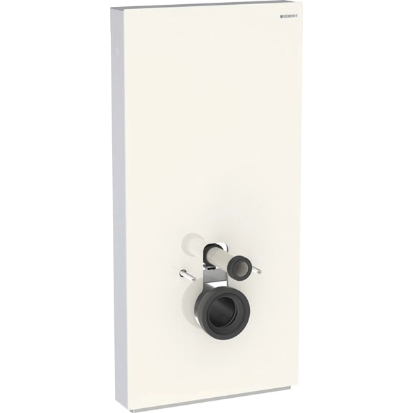 Monolith Plus Sanitärmodul für Wand-WC, 101 cm, Frontverkleidung aus Glas: Glas sand-grau, Aluminium Monolith Plus Sanitärmodul für Wand-WC, 101 cm, Frontverkleidung aus Glas: Glas sand-grau, Aluminium