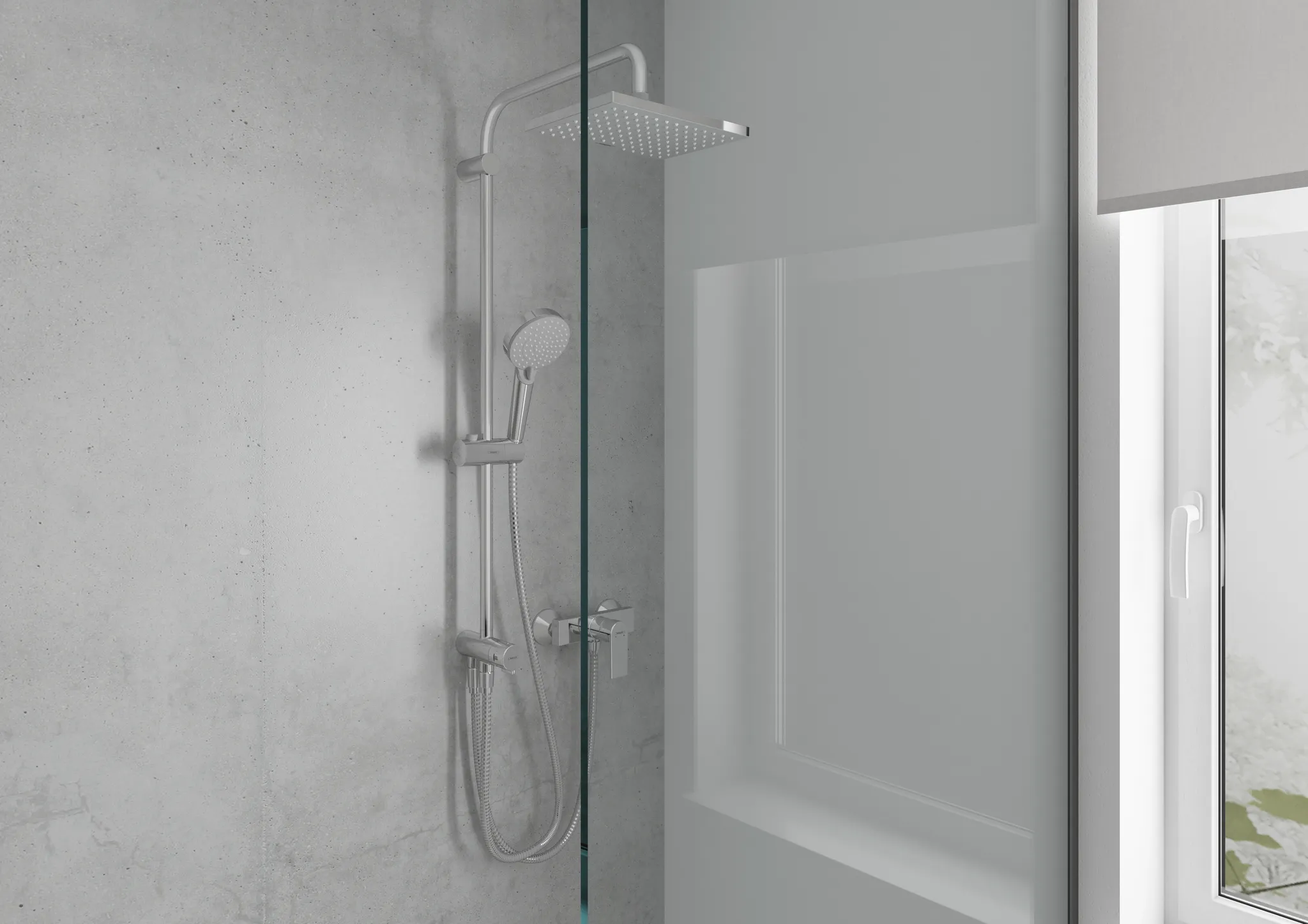 Showerpipe 230 1jet Vernis Shape Reno chrom