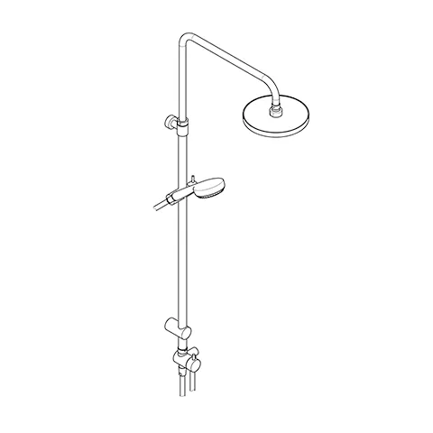 Kludi LOGO Dual Shower System mit 3S Handbrause chrom Kludi LOGO Dual Shower System mit 3S Handbrause chrom