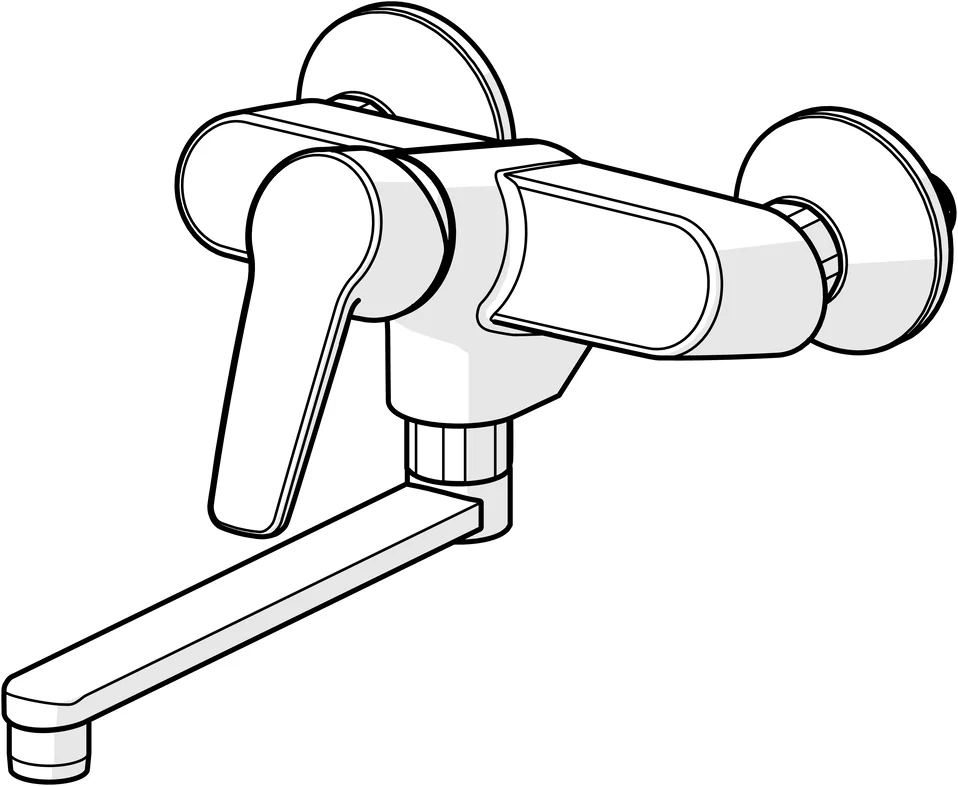 HansaPOLO Einhebelmischer Küchenarmatur HansaPOLO 5162 Ausladung 200 mm DN15 Chrom HansaPOLO Einhebelmischer Küchenarmatur HansaPOLO 5162 Ausladung 200 mm DN15 Chrom