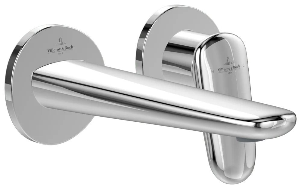 Villeroy & Boch Antao Zweiloch-Einhebel-Waschtischarmatur TVW111002000, 185x115x223mm, Chrom