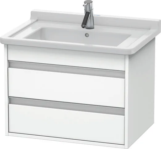 Duravit Waschtischunterschrank wandhängend „Ketho“ 65 × 48 × 45,5 cm Weiß Matt