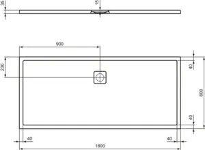 Ideal Standard Duschwanne „UltraFlatEvo“ Ideal Standard Duschwanne „UltraFlatEvo“