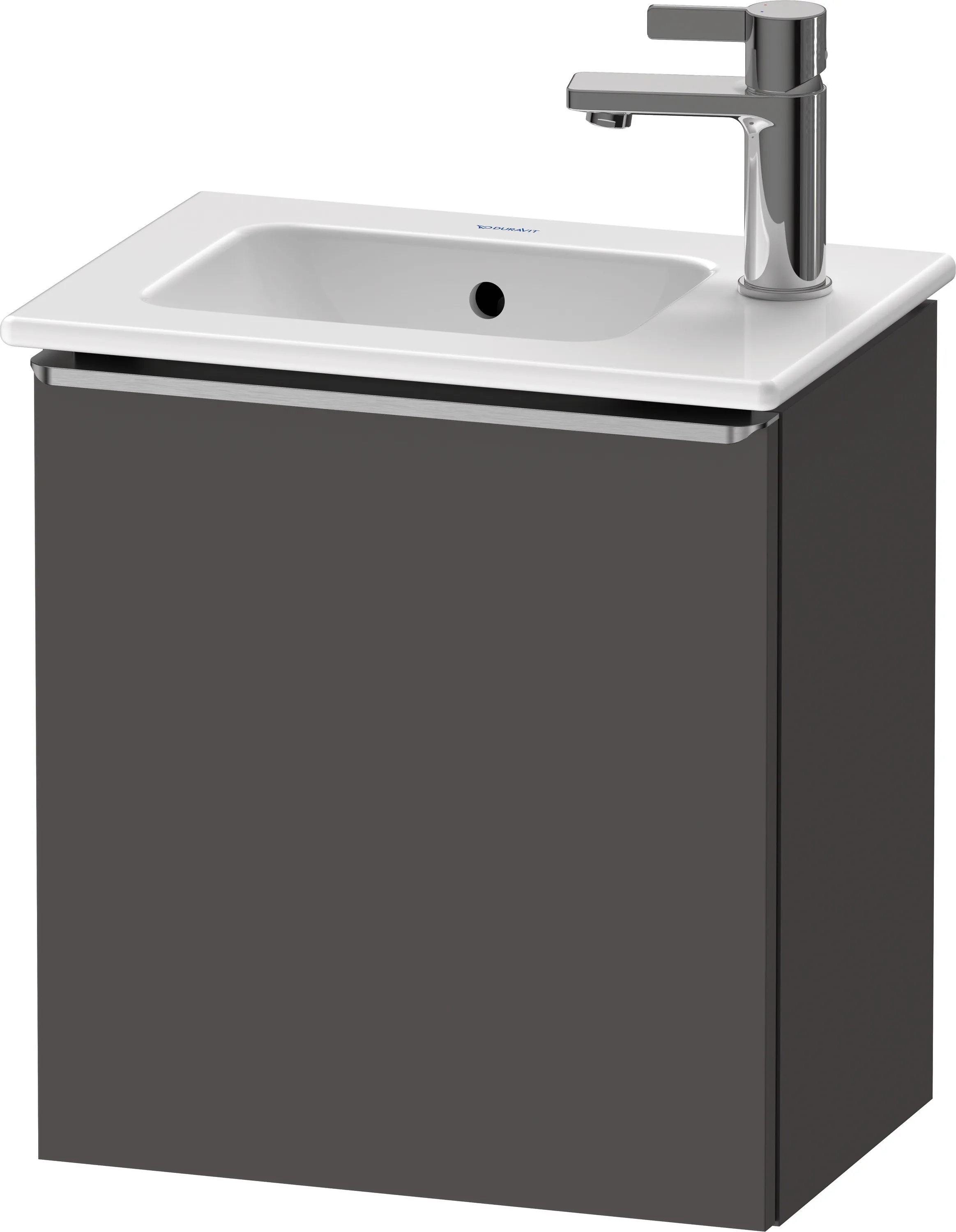 Duravit Waschtischunterschrank wandhängend „D-Neo“ 41 × 44 × 27,4 cm Graphit Matt