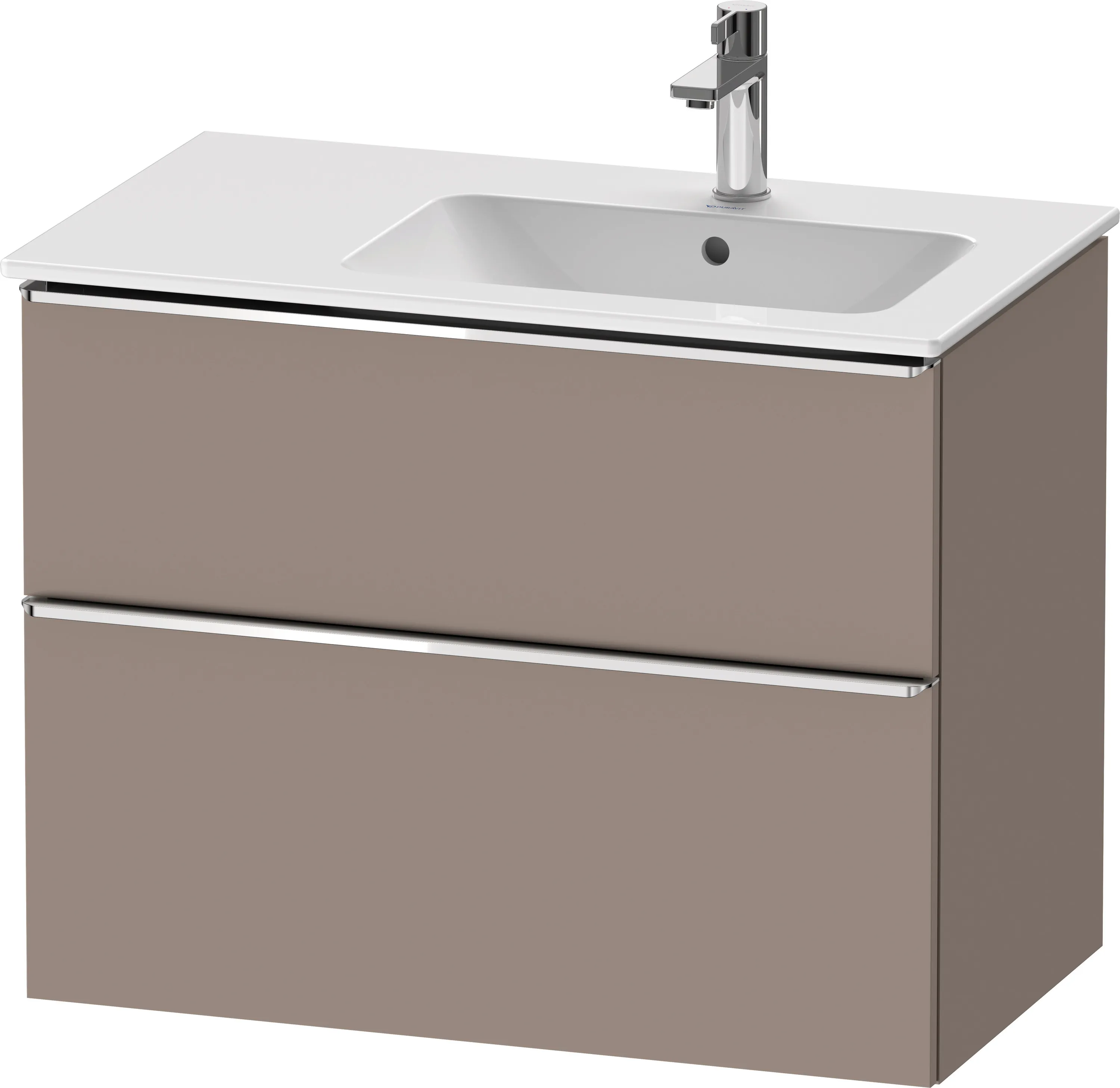 Duravit Waschtischunterschrank wandhängend „D-Neo“ 81 × 62,5 × 46,2 cm Basalt Matt