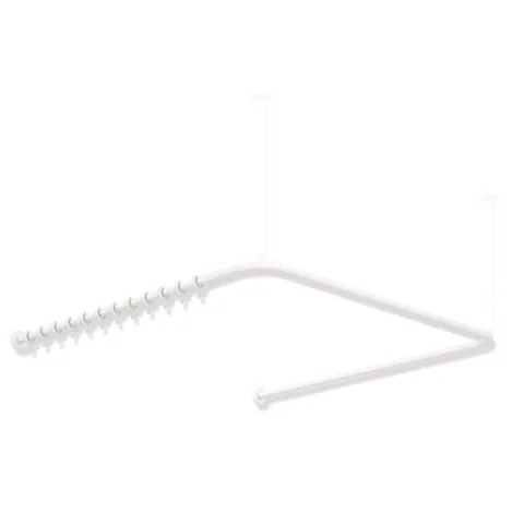 VH-Stange, d:25, A1/A3=987, A2=965, 28 Ringe, plvb weiß tiefmatt VH-Stange, d:25, A1/A3=987, A2=965, 28 Ringe, plvb weiß tiefmatt