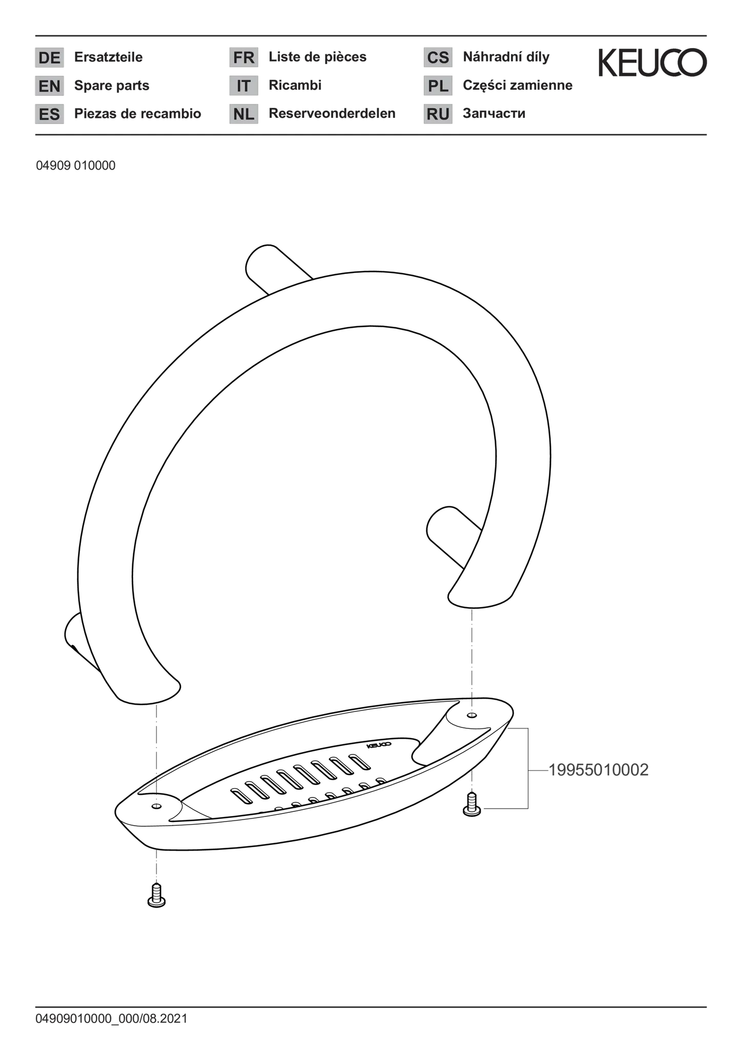 Universalartikel 04909010000 Haltegriff mit Seifenablage verchromt Universalartikel 04909010000 Haltegriff mit Seifenablage verchromt