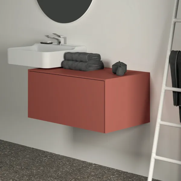 Ideal Standard Conca Waschtischunterschrank, 1 Auszug, Push-Open mit Softclose, 802x505x370 mm, Sunset matt