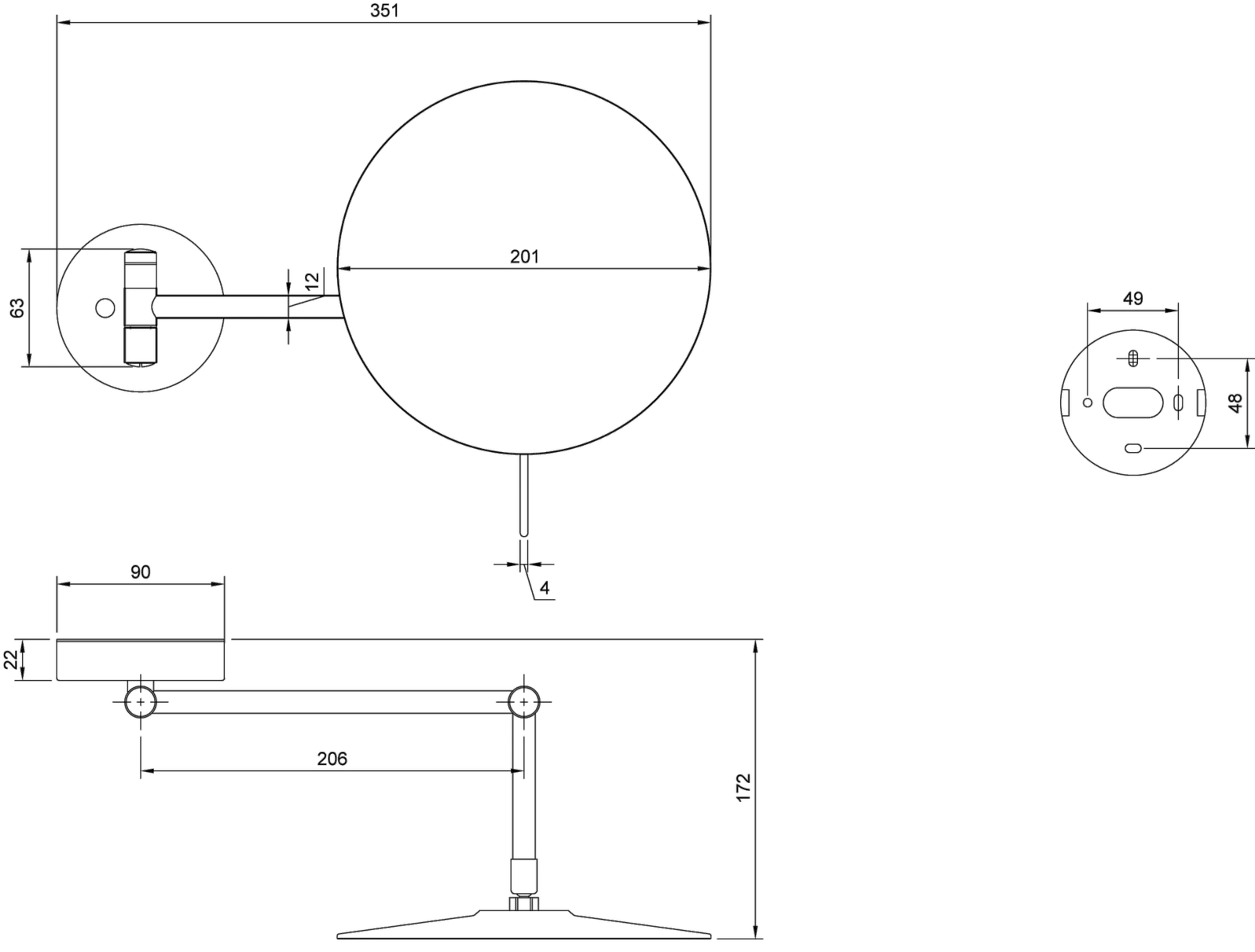 Villeroy & Boch Kosmetikspiegel „Elements-Tender“