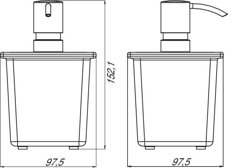 emco liaison Seifenspender für RelingGlasteil klar, Metallpumpe, 365 ml, chrom emco liaison Seifenspender für RelingGlasteil klar, Metallpumpe, 365 ml, chrom