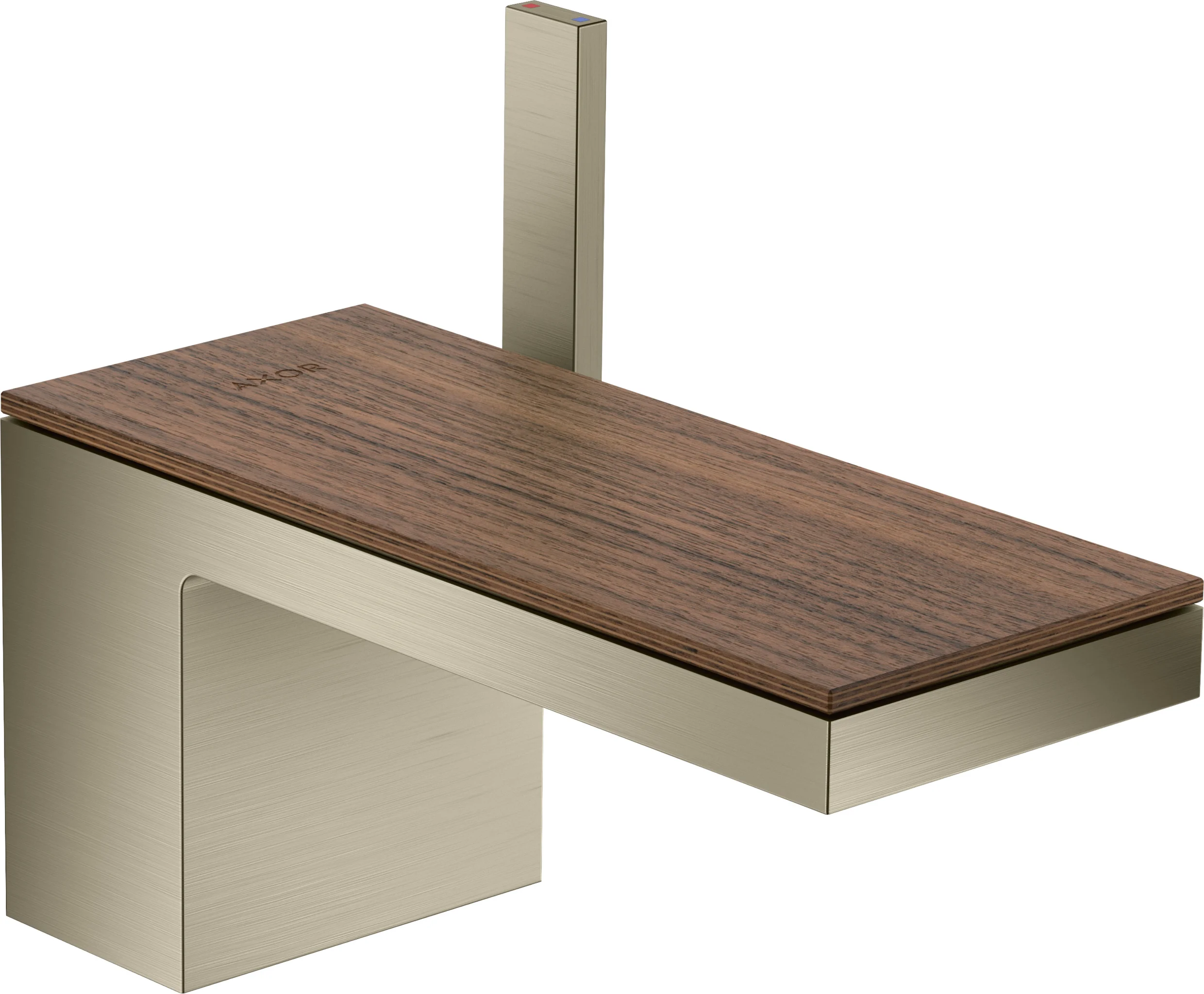 Hansgrohe AXOR MyEdition Platte 200 mm, Amerikanischer Nussbaum, abnehmbar