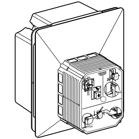 Grohe Urinal-Rohbauset Rapido UMB 38787 Grohe Urinal-Rohbauset Rapido UMB 38787