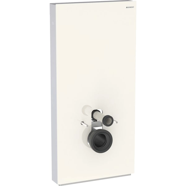 Monolith Sanitärmodul für Wand-WC, 101 cm, Frontverkleidung aus Glas: Glas sand-grau, Aluminium Monolith Sanitärmodul für Wand-WC, 101 cm, Frontverkleidung aus Glas: Glas sand-grau, Aluminium