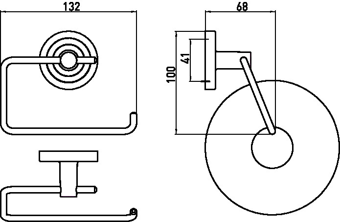 polo Papierhalter ohne Deckel chrom