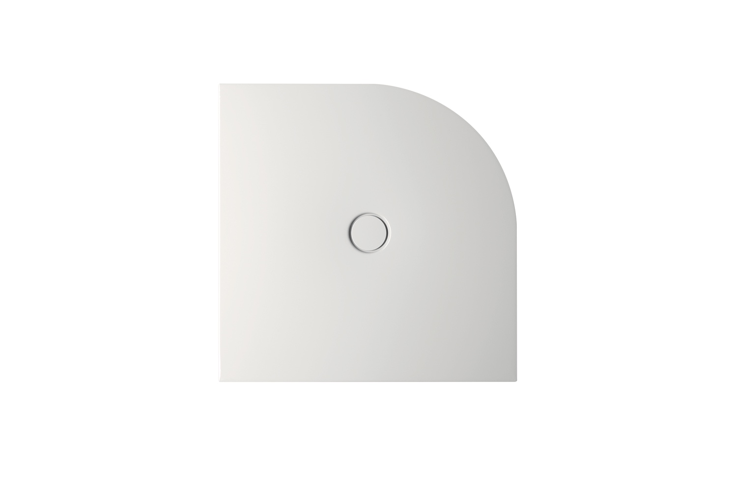 Bette viertelkreis Duschwanne „BetteFloor Corner“ 90 × 90 cm in Weiß