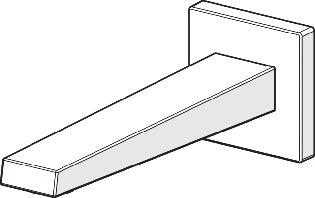 Auslauf für Armaturen „Loft“ in Chrom Auslauf für Armaturen „Loft“ in Chrom