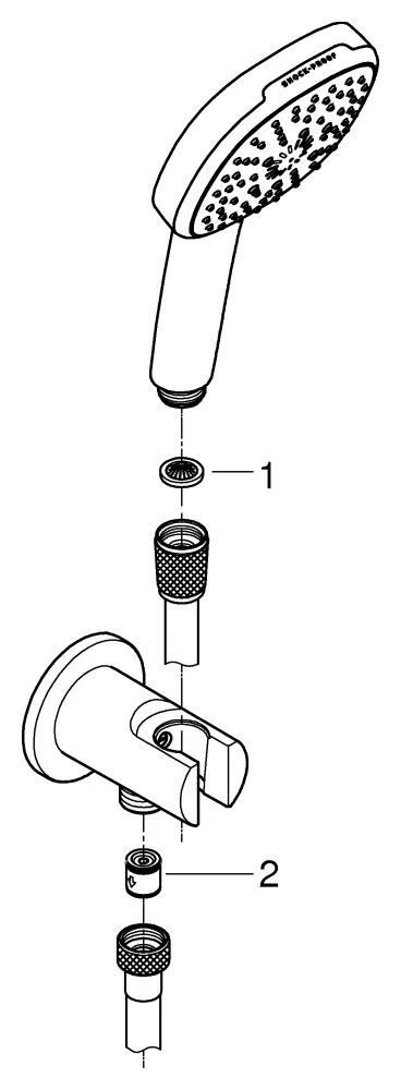 Grohe Tempesta Cube 110 Wandhalterset 3 Strahlarten Rain Jet Massage Grohe Tempesta Cube 110 Wandhalterset 3 Strahlarten Rain Jet Massage