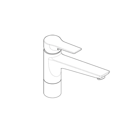 Kludi MIX SPT-Bajonett-EHM DN 15 Spültisch-Einhandmischer, Oberfläche: 05 chrom